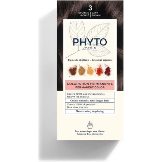 PHYTO COLOR Farba do włosów ciemny kasztan 3, 50 ml - zdjęcie poglądowe #1