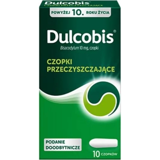 DULCOBIS 10 mg, 10 czopków - zdjęcie poglądowe #1