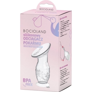 BOCIOLAND Odciągacz pokarmu silikonowy, 1 sztuka - zdjęcie poglądowe #1