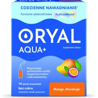 ORYAL Aqua+ mango marakuja, 14 saszetek