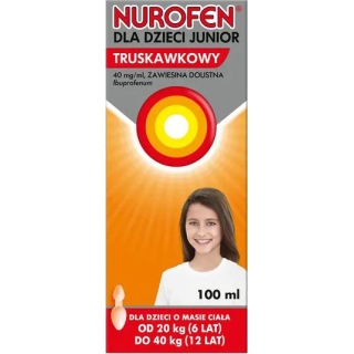 NUROFEN dla dzieci Junior truskawkowa zawiesina, 100 ml