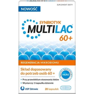 MULTILAC 60+, 20 kapsułek - zdjęcie poglądowe #1