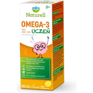 NATURELL Omega 3 Uczeń płyn, 150 ml - zdjęcie poglądowe #1