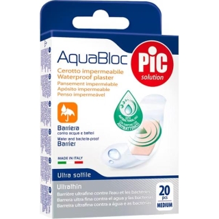 PIC Aquabloc plaster antybakteryjny średni, 20 sztuk - zdjęcie poglądowe #1