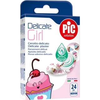 PIC Delicate Girl plaster antybakteryjny, 24 sztuki - zdjęcie poglądowe #1