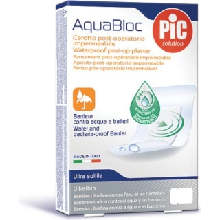 PIC Aquabloc plaster pooperacyjny antybakteryjny 5x7cm, 5 sztuk - zdjęcie poglądowe #1