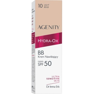 AGENITY Hydra-Ox BB Krem nawilżający Light Beige 10 SPF 50, 30 ml - zdjęcie poglądowe #1
