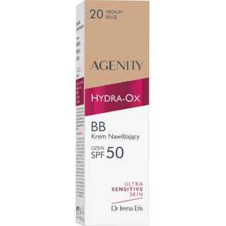 AGENITY Hydra-Ox BB Krem nawilżający na dzień Medium Beige 20 SPF 50, 30 ml - zdjęcie poglądowe #1