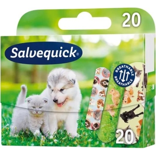 SALVEQUICK Animals Plastry, 20 sztuk - zdjęcie poglądowe #1