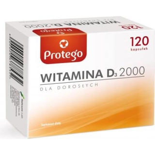 PROTEGO Witamina D 2000, 120 kapsułek