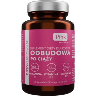 PINK Mama odbudowa po ciąży, 30 kapsułek - zdjęcie poglądowe #1