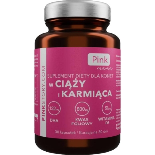PINK Mama w ciąży i karmiąca, 30 kapsułek - zdjęcie poglądowe #1