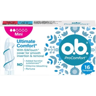 O.B. Tampony ProComfort mini, 16 sztuk - zdjęcie poglądowe #1