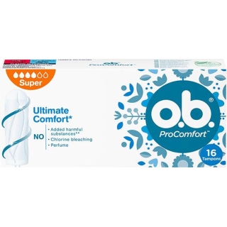O.B. Tampony ProComfort higieniczne super, 16 sztuk - zdjęcie poglądowe #1