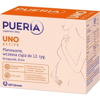 PUERIA Uno Active, 60 kapsułek - zdjęcie poglądowe #1