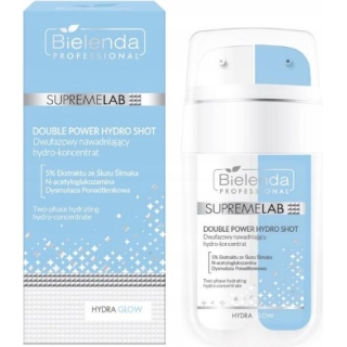 BIELENDA Professional SupremeLab Double Power Hydro Shot Hydro-koncentrat nawadniający dwufazowy, 30 - zdjęcie poglądowe #1