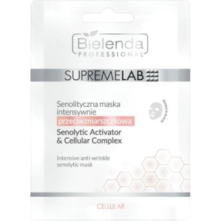 BIELENDA Professional SupremeLab Cellular Senolityczna maska intensywnie przeciwzmarszczkowa, 1 sztuka - zdjęcie poglądowe #1