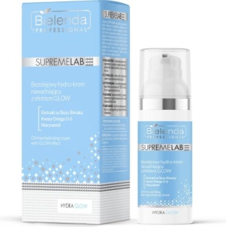 BIELENDA Professional SupremeLab Hydra Glow Hydro-krem nawadniający z efektem glow bezolejowy, 50 ml - zdjęcie poglądowe #1