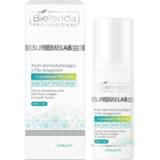 BIELENDA Professional Supremelab Stimulate Krem z fito-kolagenem i czynnikami wzrostu, 50 ml