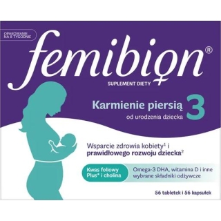 FEMIBION 3 Karmienie Piersią 56 tabletek + 56 kapsułek - zdjęcie poglądowe #1