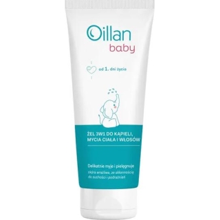 OILLAN Baby Żel do kąpieli i mycia ciała i włosów, 100 ml