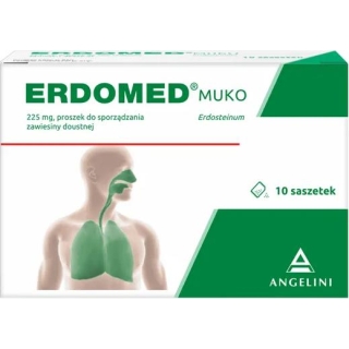 ERDOMED Muko 0,225g, 10 saszetek - zdjęcie poglądowe #1