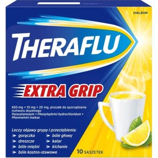 THERAFLU Extragrip, 10 saszetek - zdjęcie poglądowe #1