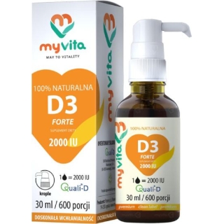 MyVita Witamina D3 Forte krople, 30 ml - zdjęcie poglądowe #1