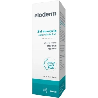 Eloderm Żel do mycia ciała i włosów 2w1, 200 ml - zdjęcie poglądowe #1