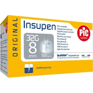PIC Insupen Original Igł do penów insulinowych 32G 8 mm 100 sztuk - zdjęcie poglądowe #1