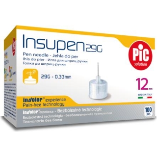 PIC Insupen Original igły do penów insulinowych 29G 12mm 100 sztuk - zdjęcie poglądowe #1