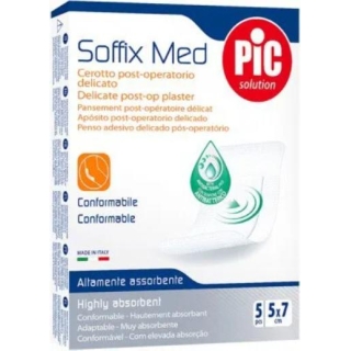 PIC SoffixMed pooperacyjny plaster antybakteryjny 5x7cm 5 sztuk - zdjęcie poglądowe #1