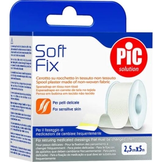 PIC SoftFix plaster na rolce 2,5 cm x 5 m 1 sztuk - zdjęcie poglądowe #1