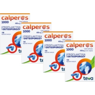 4 x CALPEROS 1000, osteoporoza, 100 kapsułek - zdjęcie poglądowe #1