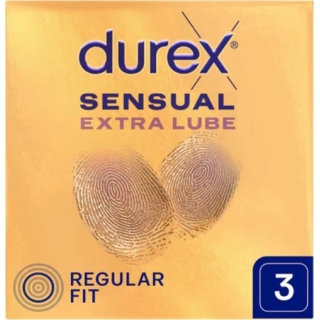 DUREX Sensual Extra Lube Prezerwatywy, 3 sztuki - zdjęcie poglądowe #1