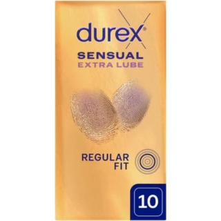 Durex Sensual Extra Lube Prezerwatywy 10 sztuk - zdjęcie poglądowe #1