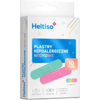 HELTISO Plastry hipoalergiczne neonowe, 10 sztuk - zdjęcie poglądowe #1