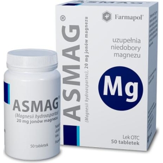 ASMAG 20 mg Mg2+, 50 tabletek - zdjęcie poglądowe #1