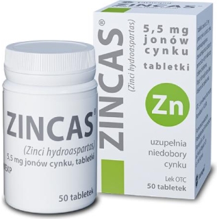 ZINCAS, 50 tabletek - zdjęcie poglądowe #1