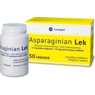 ASPARAGINIAN LEK 0,017g+0,054g, 50 tabletek - zdjęcie poglądowe #1