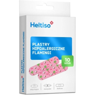 HELTISO Plastry hipoalergiczne flamingi, 10 sztuk - zdjęcie poglądowe #1