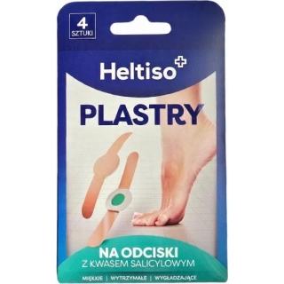HELTISO Plastry na odciski z kwasem salicylowym, 4 sztuki - zdjęcie poglądowe #1