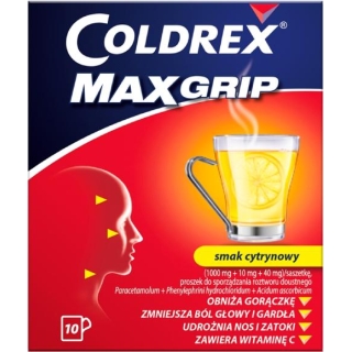 COLDREX MaxGrip, 10 saszetek - zdjęcie poglądowe #1
