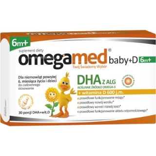 OMEGAMED Baby + D, 30 kapsułek twist-off - zdjęcie poglądowe #1