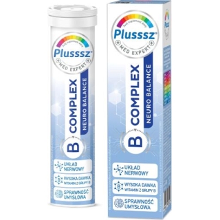 PLUSSSZ B-Complex Neuro Balance, 20 tabletek musujących - zdjęcie poglądowe #1