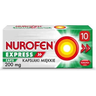 NUROFEN Express Caps  200mg, 10 kapsułek - zdjęcie poglądowe #1