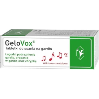 GELOVOX wiśnia-mentol tabletki do ssania, 10 sztuk - zdjęcie poglądowe #1