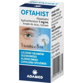 OFTAHIST krople do oczu,1 mg/ml, 5 ml - zdjęcie poglądowe #1