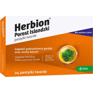 HERBION POROST ISLANDZKI, 24 pastylek do ssania - zdjęcie poglądowe #1