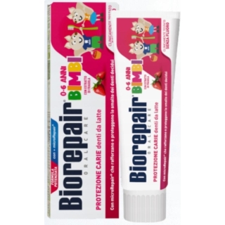 BIOREPAIR Kids Pasta do zębów truskawka 0-6 lat, 50 ml - zdjęcie poglądowe #1